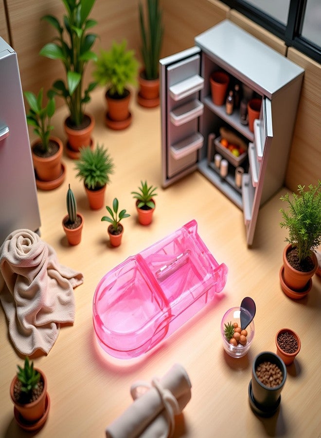 Zhuluck 1 Pc Pink Clear Pill Cutter,Pill Cutter and Splitter with Dispenser,Splitter with Dispenser, Cuts Pills, Vitamins, Tablets, Cutting Small Pills or Large Medicine Organizer Pill Dispensers - Image 4